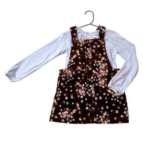 Girls Gymboree Western Skies Floral Top with Corduroy Skirtall - Toddler Girl